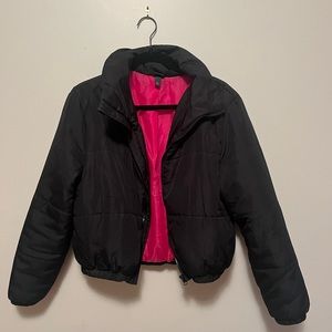 Black puffer jacket